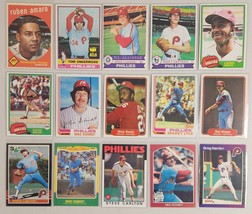 Philadelphia Phillies Lot of 15 MLB Baseball 1950&#39;s,70&#39;s,80&#39;s Steve Carlton - £11.45 GBP