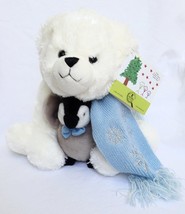 St. Jude&#39;s Christmas HOPE Polar Bear with Penguin 12&quot; Plush - £15.94 GBP
