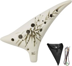 Senhai 12-Hole Ocarina-Ceramic Ocarina Musical Instrument With Lanyard, - £25.28 GBP