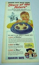 1950 Print Ad Quaker Oats Oatmeal Stars of the Future Basketball - $10.45