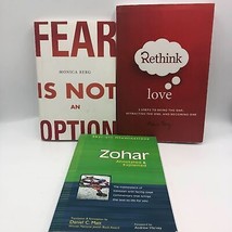 Lot of 3 Kabbalah Books Rethink Love Fear Is Not An Option Monica Berg Z... - $32.65