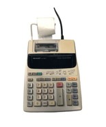 SHARP EL-1801V Two Color 12 Digit Printing Calculator TESTED - £8.67 GBP