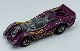 Hot Wheels Redline Jet Threat Vintage Purple Plum Car Mattel 1970 Hong Kong - $12.34