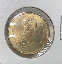 Vintage 1988 Canada First Loonie One Dollar Canadian $1 Loon Coin - £5.20 GBP