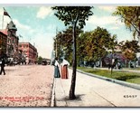 Broad Street View and Military Park Newark New Jersey NJ Unused DB Postc... - $3.91