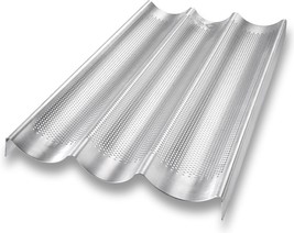 Usa Pan Bakeware Aluminized Steel Perforated French Baguette Bread Pan, ... - $48.99