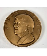 The Franklin Mint 1977 Bronze Jimmy Carter Inaugural Medallion Paperweig... - £15.02 GBP