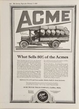 1920 Print Ad Acme Motor Truck Company Made in Cadillac,Michigan - £16.97 GBP