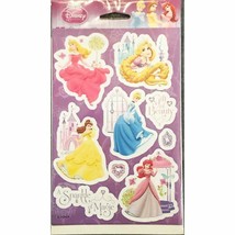 Disney Princess Sparkle Stickers 6 Sheets Per Package Birthday Party Favors New - £2.61 GBP
