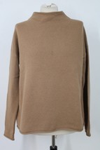 Theory P Brown Relaxed Funnel Neck 100% Cashmere Charmant Sweater - £31.37 GBP