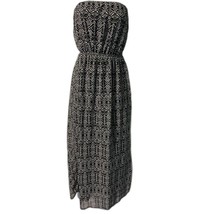 Women&#39;s One Clothing Maxi Black &amp; White Strapless Dress XS - £9.30 GBP