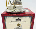 Kurt Adler Downton Abbey Silver Tea Set Christmas Ornament Teapot 2014 - £31.17 GBP