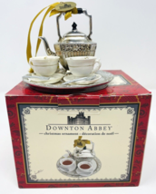 Kurt Adler Downton Abbey Silver Tea Set Christmas Ornament Teapot 2014 - $38.99