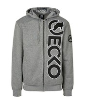 NWT ECKO UNLTD. MSRP $56.99 EMBROIDERY MENS GRAY FULL ZIP LONG SLEEVE HO... - $26.34