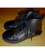 WANTED &quot;CAGNEY&quot; LADIES CUTE TIE/ZIP BLACK ANKLE BOOTS-6-WORN COUPLE TIME... - $28.13 CAD