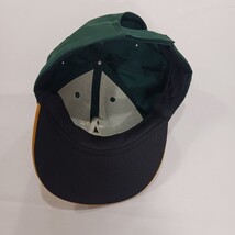 Team MLB OC Sport A's Oakland Athletics Yellow/Green Back Strap Baseball Cap Hat image 8