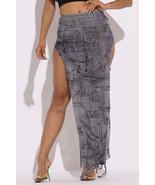 Distressed Thigh Slit Maxi Skirt - €23,51 EUR