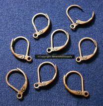 8 Lever back earring findings ant copper plated open loop dangle earrings FPH034 - £2.29 GBP