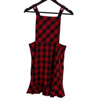 Bonnie Jean Red Plaid Jumper Dress Kids 16 New - $23.14