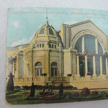 1909 Seattle Worlds Fair Postcard Manufacturers Building Alaska Yukon Pacific - £7.98 GBP