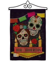 Dia de los Muertos Burlap - Impressions Decorative Metal Wall Hanger Gar... - $33.97