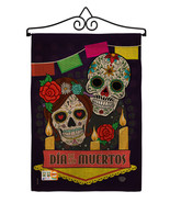 Dia de los Muertos Burlap - Impressions Decorative Metal Wall Hanger Gar... - £27.15 GBP