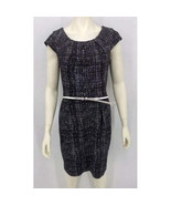 Calvin Klein Knit Cap Sleeve Plaid Dress, Size 6 - $28.71
