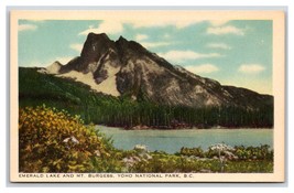 Emerald Lake Mt Burgess Yoho National Park BC Canada UNP WB Postcard O16 - £2.29 GBP