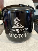 KING ROBERT II SCOTCH Whiskey ICE BUCKET 7&quot;x7&#39; SCOTLAND - $26.94