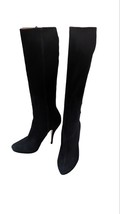 Pura Lopez Womens Platform Stiletto Knee High Boots Black Suede Size 38.5 - £63.30 GBP