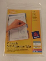 Avery 16283 Printable Self-Adhesive Tabs 1 3/4&quot; x 1&quot; 80 Tabs Per Pack  - £9.44 GBP