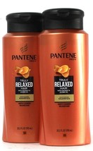 2 Pantene Pro V 20.1 Oz Truly Relaxed Hair Coconut Jojoba Oil Moisture S... - $27.99