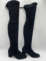 Stuart Weitzman Yulianaland Black Suede Over-The-Knee Boots Size 9 - £212.32 GBP