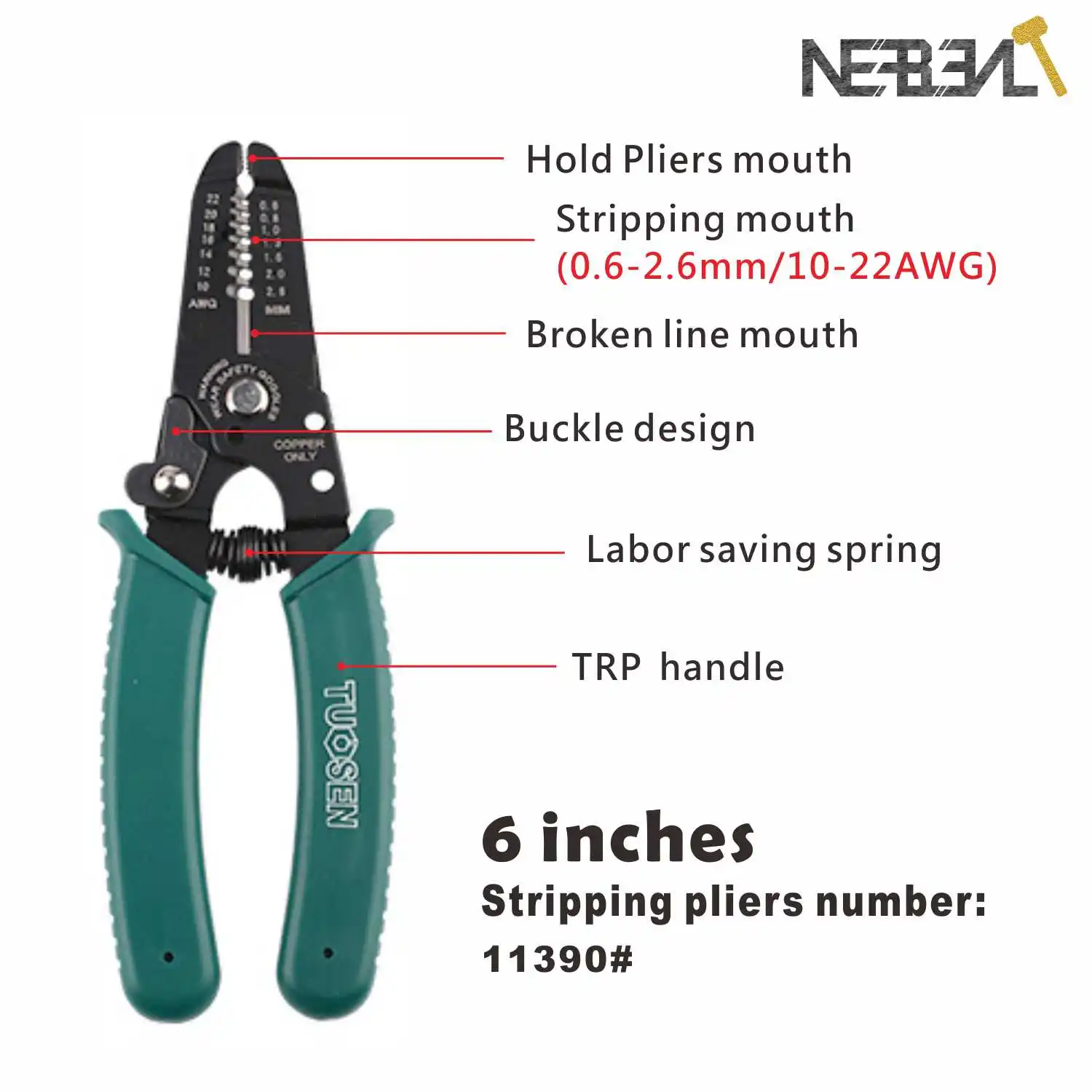 Multifunctional Electrician Pliers Long Nose Wire Stripper Cable Cutter Terminal - £226.01 GBP
