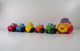 6 Tonka Chuck &amp; Friends Soft Plastic Toy Vehicles: Racecars, ATVs, 4&quot; Car - £7.61 GBP