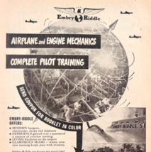 1948 Embry Riddle Aviation School Advertisement Vintage Flying School F15U1 - $469.08 MXN