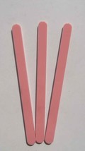 New Pink Multi-use 4.5 inch / 11.25 cm Plastic Popsicle Craft Food Sticks - £23.77 GBP