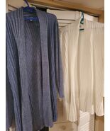 Lot of 2 Notations Woman 3X Long Sleeve Pullovers White, Navy - €24,07 EUR