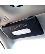 Sun visor tissue holder - Premium PU leather tissue and facemask holder - $24.59 CAD