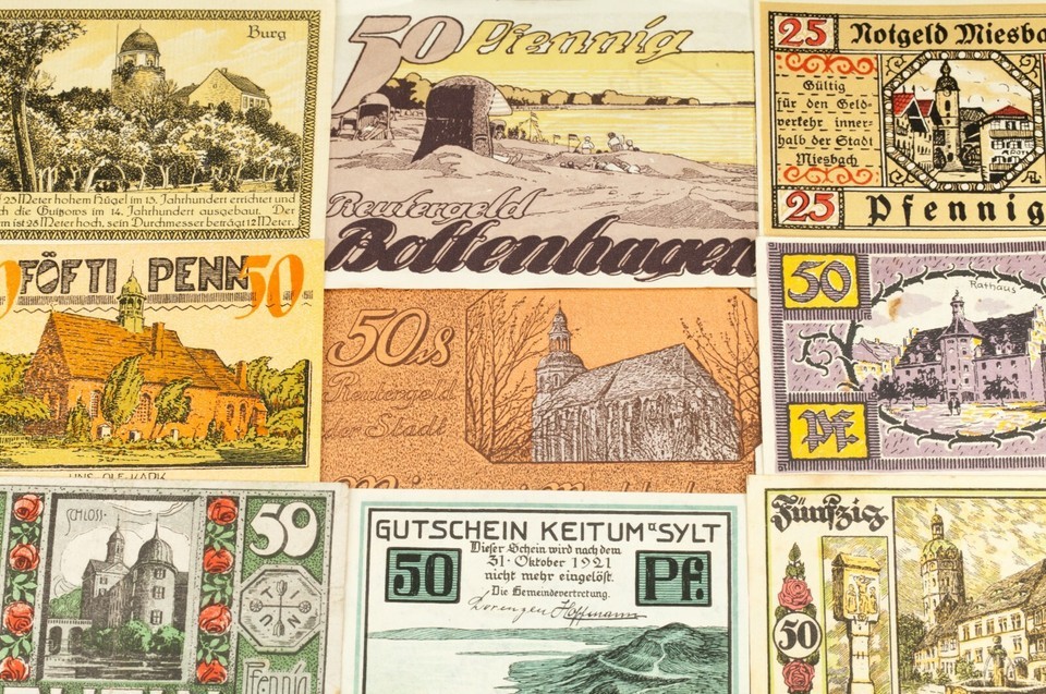 1920's Germany Notgeld Money 25pc City Views - Bad Kissingen, Lenzen, Oberwesel Item image 3