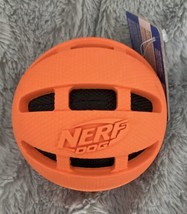 Nerf Dog Tire Ball(Orange)Dog Toy with Interactive Squeaker &amp; Crunch Hasbro.New. - £7.63 GBP