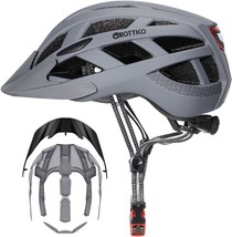 Adult-Men-Women Bike Helmet with Light - Mountain Road Bicycle Helmet with - £39.16 GBP