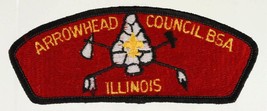Vintage Bsa Boy Scout Scouting Council Patch Arrowhead Illinois - £7.71 GBP