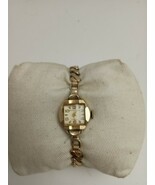 Vtg Baroness 17 Jewels Ladies Wristwatch 1/20 10K G.F.  Top Band Bracelet - $695.25 MXN