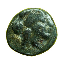 Ancient Greek Coin Rhodes AE10mm Nymph Rhodos / Rosebud 00027 - £21.16 GBP