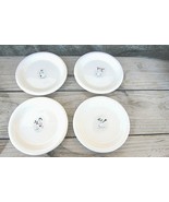 Christmas Plates Lot of 4 Snowman Williams Sonoma Dessert Plates 6inch A... - $29.69