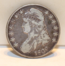 1830 Small 0 US Bust Silver Half Dollar $1   20220135 - £141.58 GBP