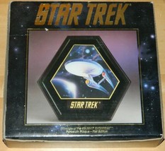 Star Trek TOS Voyage of the Starship Enterprise Porcelain Plaque Plate 1993 BKG - £7.78 GBP