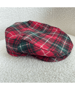 Pendleton Red Plaid Wool Newsboy Hat S M - $25.92