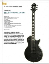 Matt Heafy Signature Epiphone Les Paul Custom guitar specs article 2014 print - £3.16 GBP